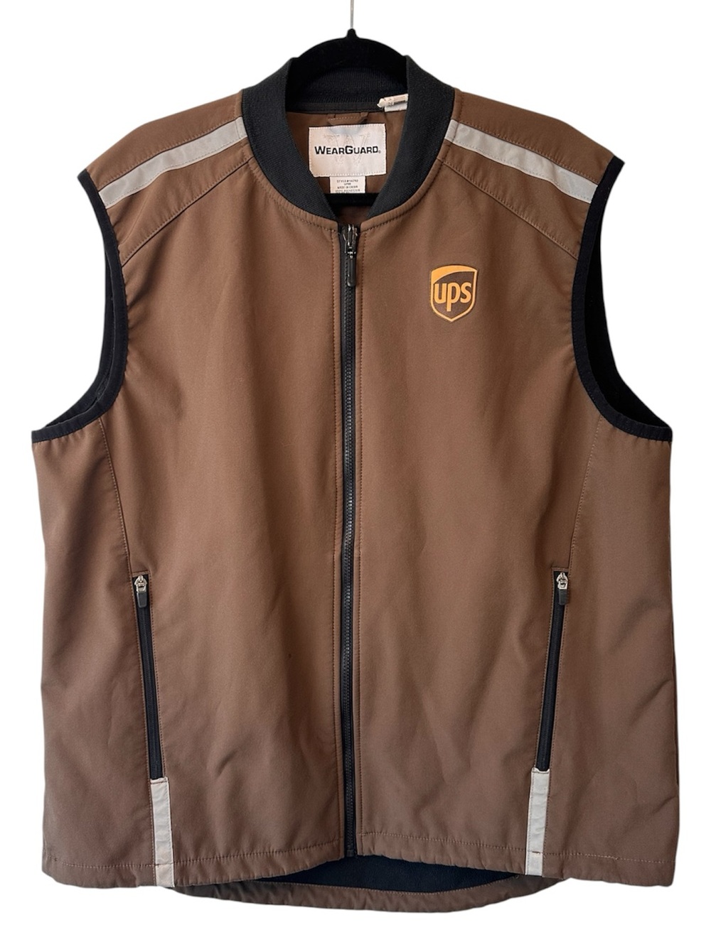 UPS WearGuard Uniform Softshell Vest Brown United Parcel Service 14792 Men's XL